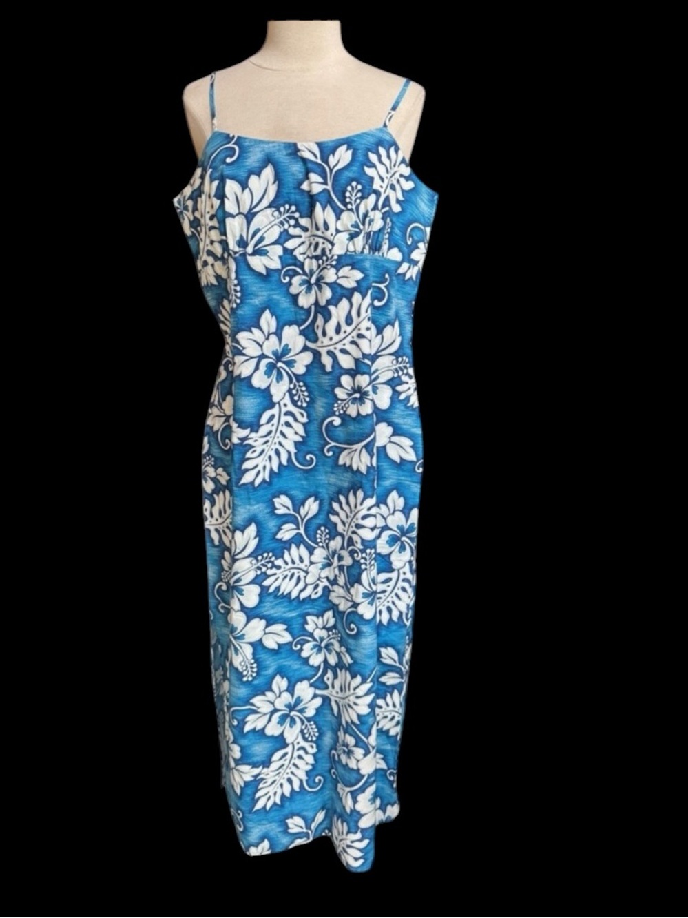 1980s/90s Jade Fashions, Made in Hawaii, 100% Cotton Hawaiian Print‎ Dress